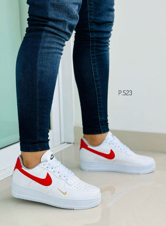 Nike air For One Blanco Rojo Bdga